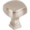 Jeffrey Alexander 1-1/8" Overall Length Satin Nickel Square Audrey Cabinet Knob 278SN - alternate 1
